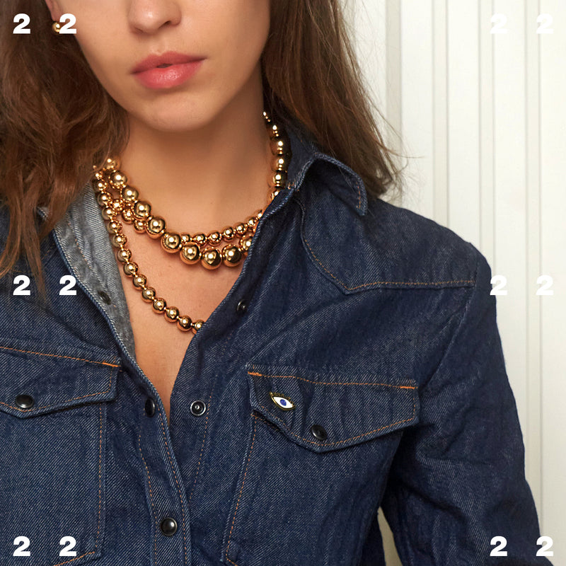 Park Lane Jewelry - Zen necklace is one of those Go-Everywhere beauties.  Fashionista Uptownwithellybrown loves to wear hers with a t-shirt and denim  jacket. How do you style yours? #parklanejewelry #zennecklace  #uptownwithellybrown #